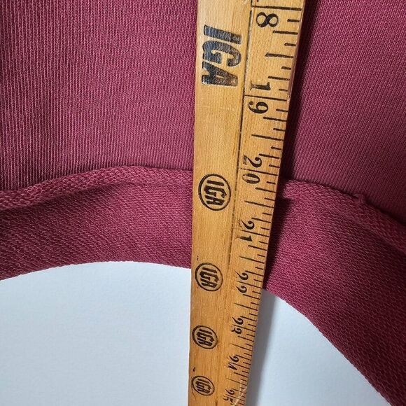 EUC SPIRITUAL GANGSTER MAUVE / DARK PINK RAW HEM LONGSLEEVES TOP SZ M - Picture 16 of 16